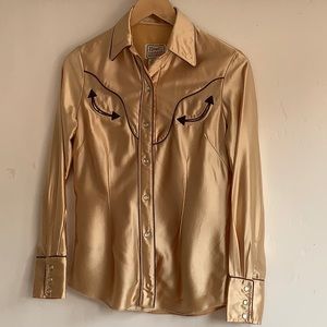 H Bar C Gold vintage western snap-up shirt